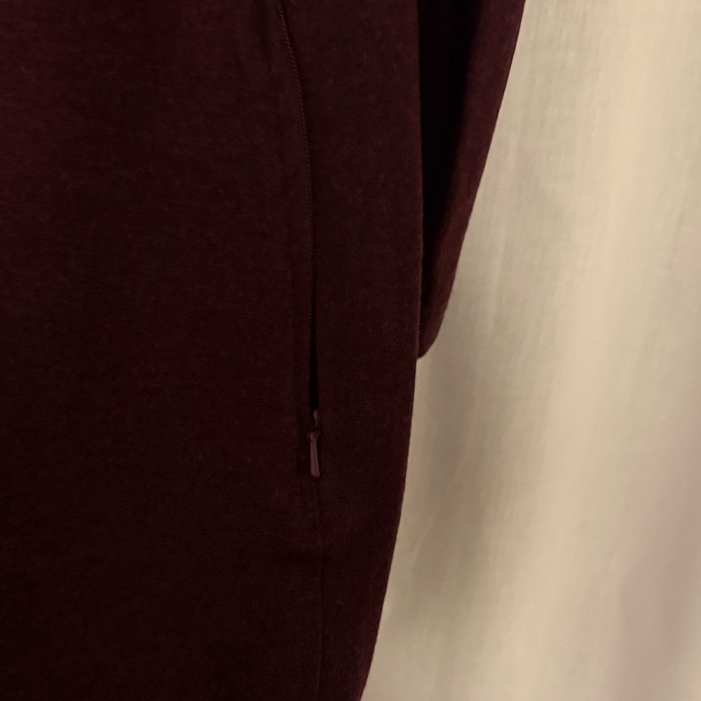 Duluth Trading Long-Sleeve Scoop Neck Dress in Wine - Picture 3 of 6